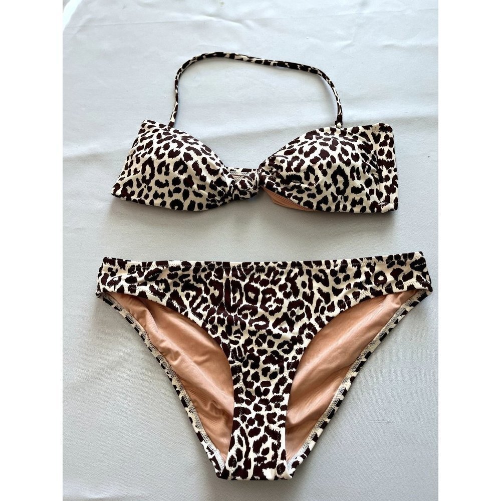 NWT J.Crew Hipster Full-Coverage Leopard Print Bikini Bottom - Picture 9 of 10